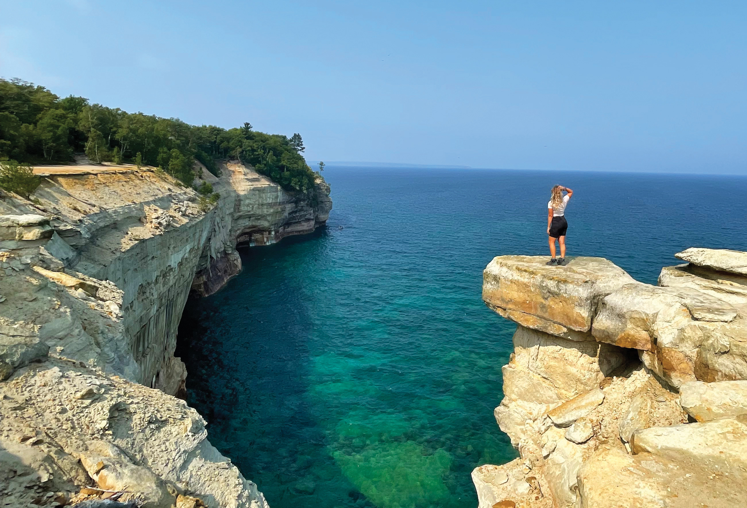 Pictured Rocks National Lakeshore in Munising, Michigan (photo by Kaitlyn O’Brien) Pictured Rocks National Lakeshore in Munising, Michigan (photo by Kaitlyn O’Brien)