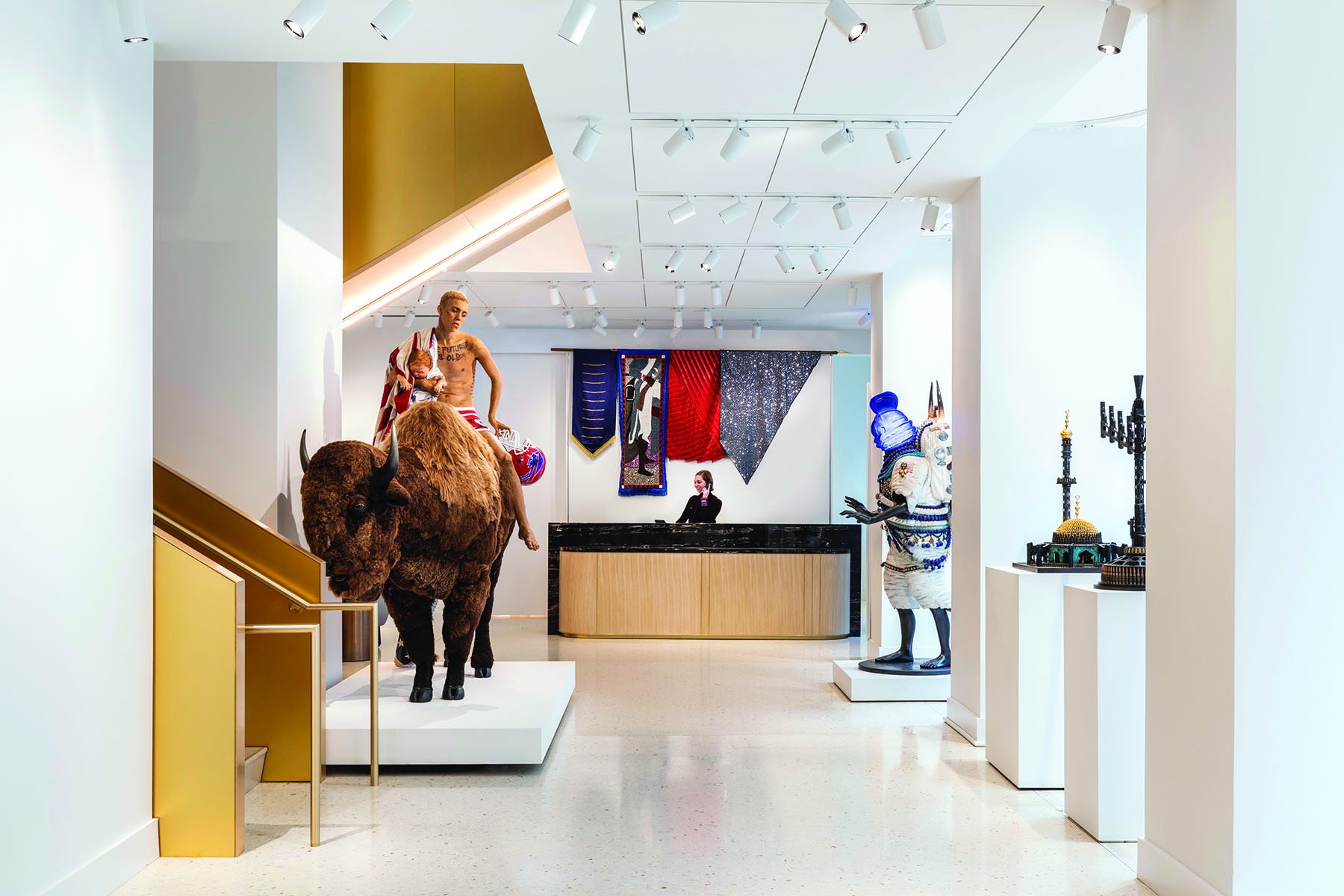 Inside the 21c Museum Hotel in Chicago Illinois (photo by Julie Soeffer) Inside the 21c Museum Hotel in Chicago Illinois (photo by Julie Soeffer)