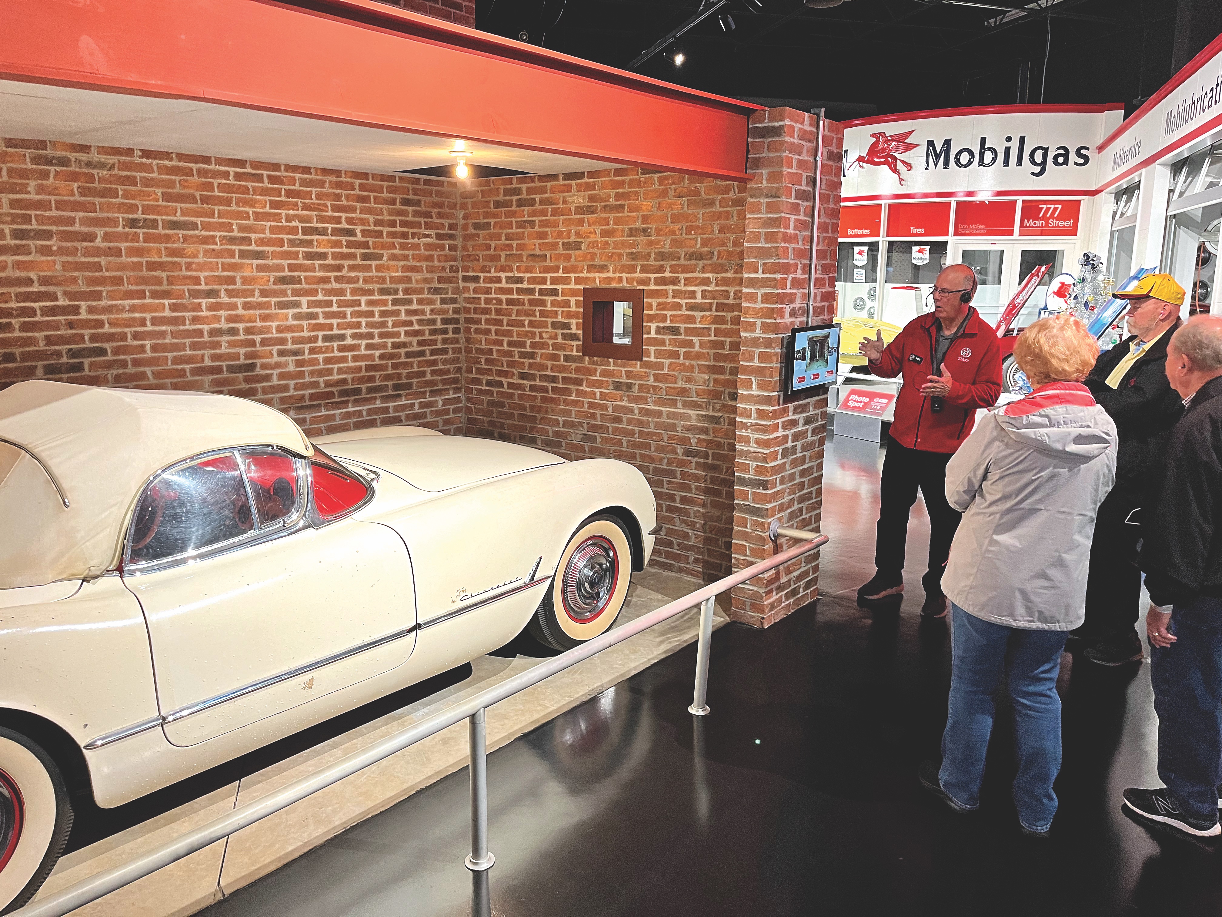 Vintage white Corvette on display at National Corvette Museum in Bowling Green, Kentucky (photo courtesy of National Corvette Museum) Vintage white Corvette on display at National Corvette Museum in Bowling Green, Kentucky (photo courtesy of National Corvette Museum)
