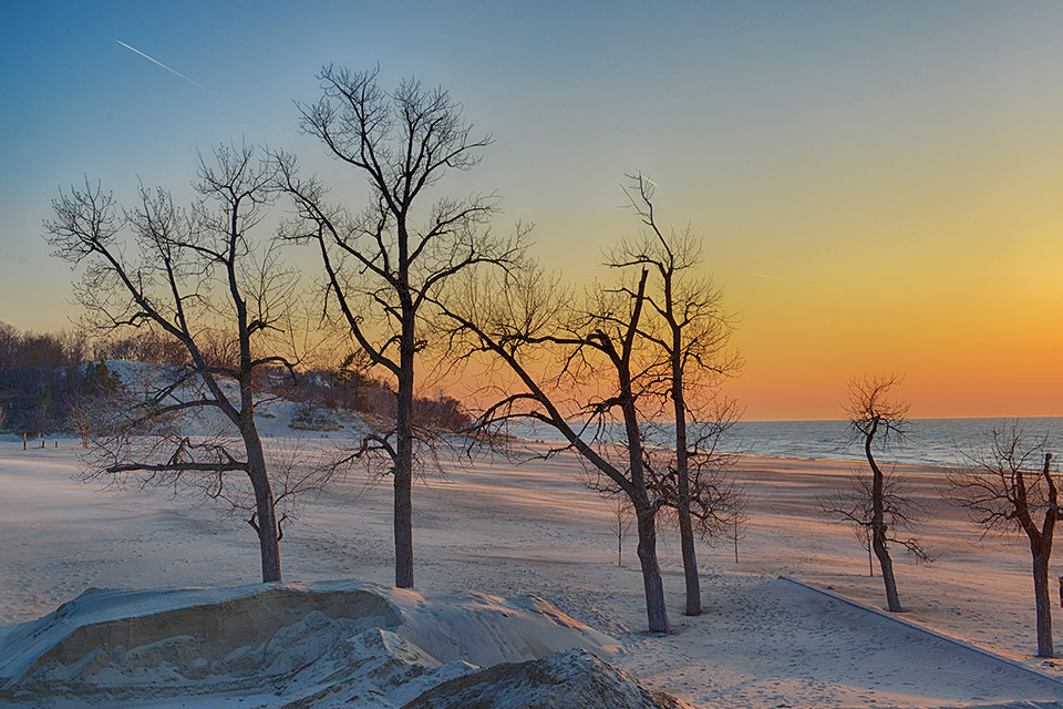 Sunset at Indiana Dunes National Park in winter (photo by iStock) Sunset at Indiana Dunes National Park in winter (photo by iStock)