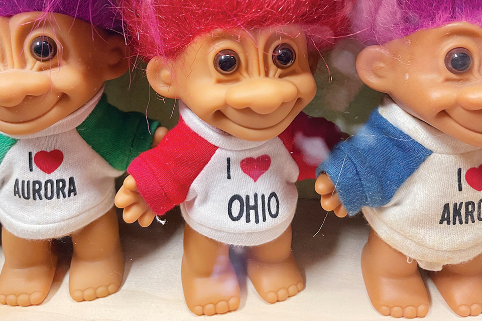 Troll wearing “I Love Ohio” shirt at The Troll Hole Museum in Alliance, Ohio (photo by Jim Vickers) Troll wearing “I Love Ohio” shirt at The Troll Hole Museum in Alliance, Ohio (photo by Jim Vickers)