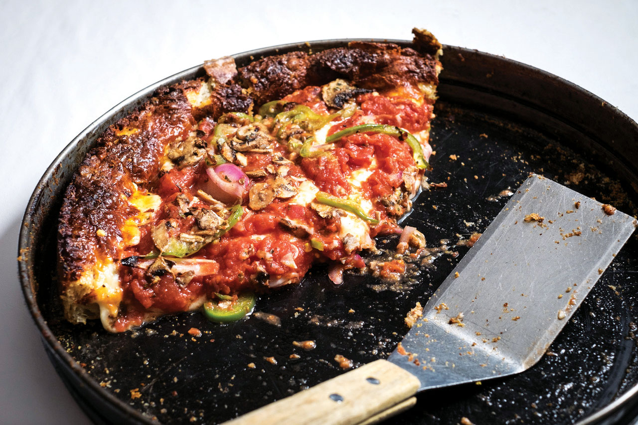 Pizza City, USA Tours in Chicago, Illinois (Labriola Chicago pizza photo courtesy of Pizza City, USA Tours) Pizza City, USA Tours in Chicago, Illinois (Labriola Chicago pizza photo courtesy of Pizza City, USA Tours)