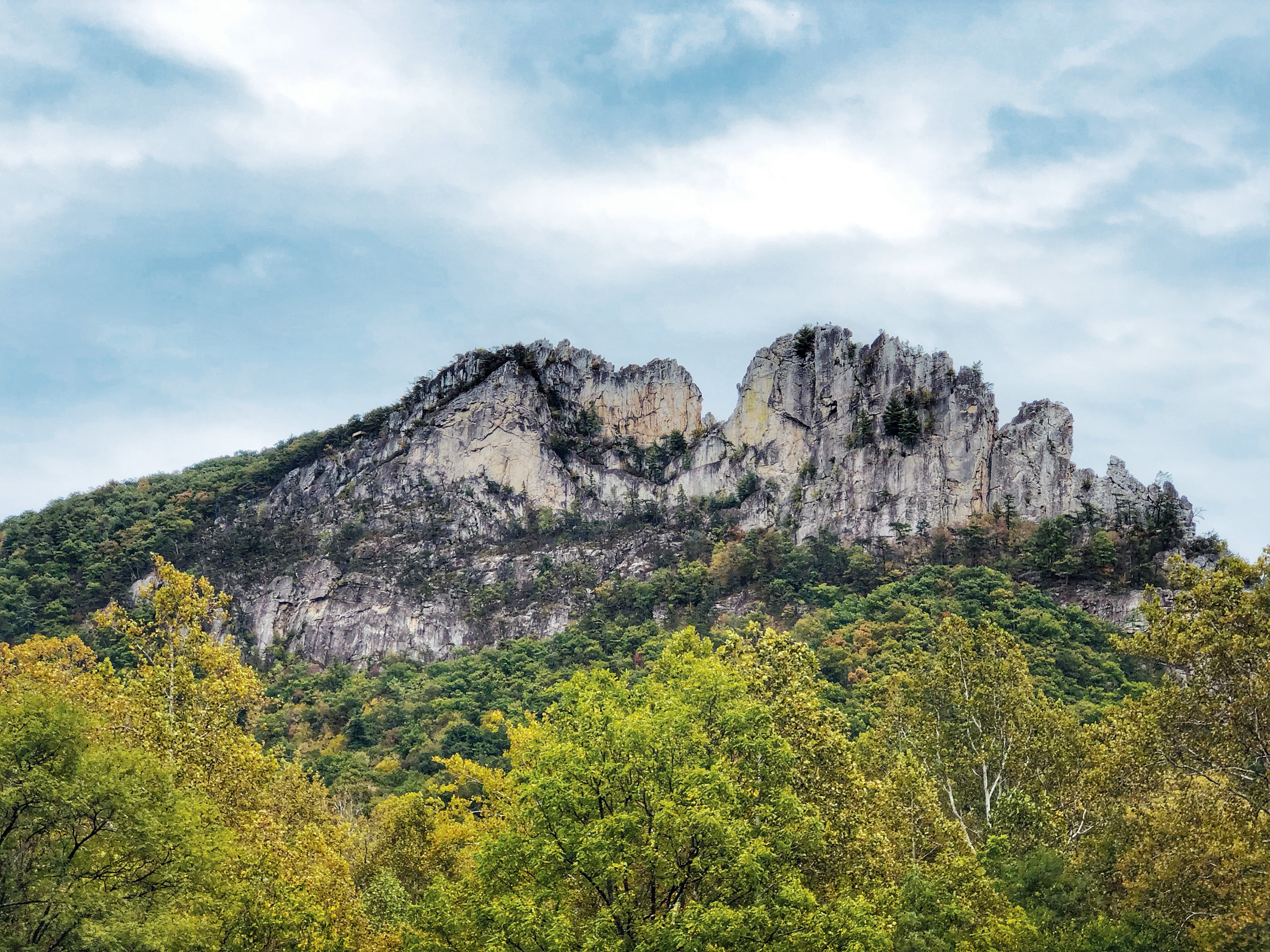 Seneca Rocks in Seneca Rocks, West Virginia (photo courtesy of USDA Forest Service) Seneca Rocks in Seneca Rocks, West Virginia (photo courtesy of USDA Forest Service)