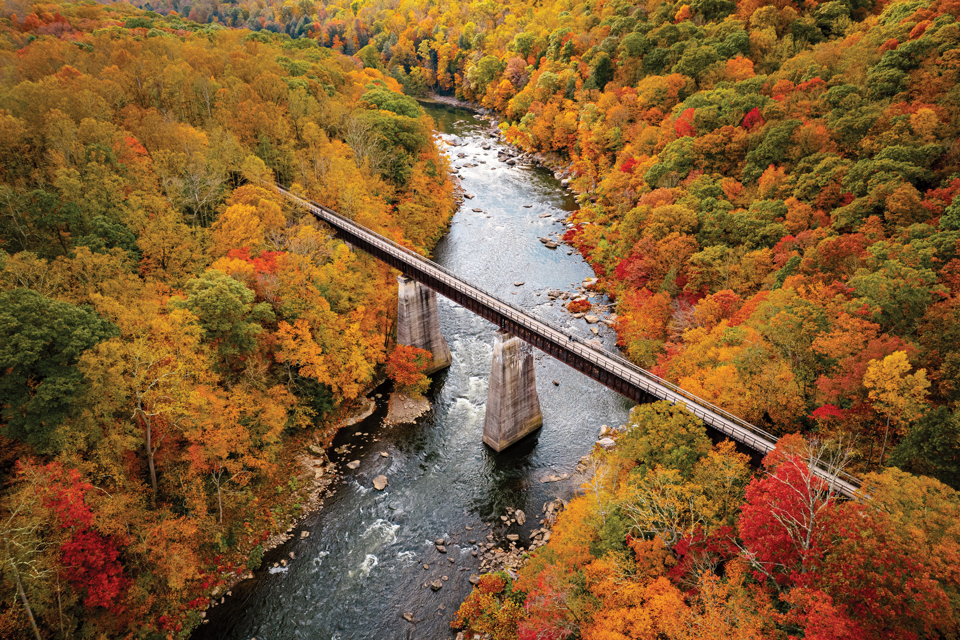 Ohiopyle High Bridge along the Great Allegheny Passage in Western Pennsylvania (photo courtesy of Go Laurel Highlands) Ohiopyle High Bridge along the Great Allegheny Passage in Western Pennsylvania (photo courtesy of Go Laurel Highlands)