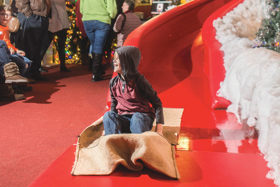 Child on slide at Castle Noel in Medina, Ohio (photo by Laura Watilo Blake) Child on slide at Castle Noel in Medina, Ohio (photo by Laura Watilo Blake)